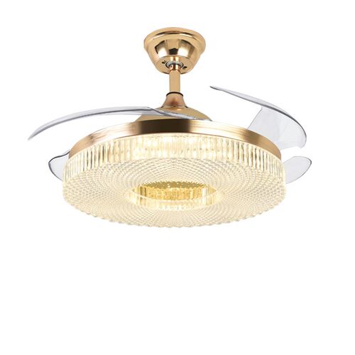 速发欧式风扇奢家用简约客厅卧室餐厅吊扇灯吸灯变频轻顶风扇智能