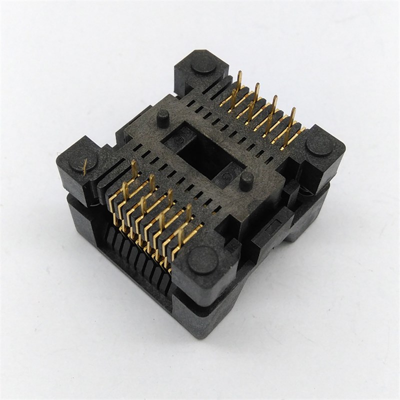 SOP16测试座 OTS-16(20)-1.27 烧录座200MIL转接座老化痤CH41