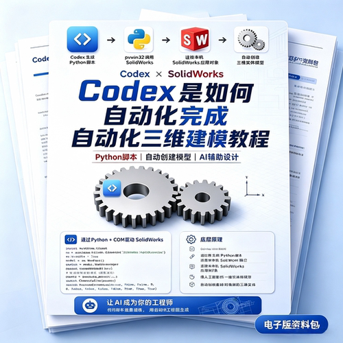 SolidWorks Codex自动化三维建模教程工程师Python实操电子资料