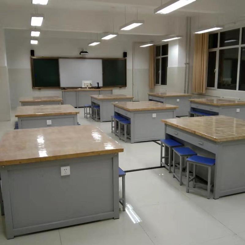 厂供学生劳技桌通用技术实验桌综合实践实验桌实木台面教室讲台桌