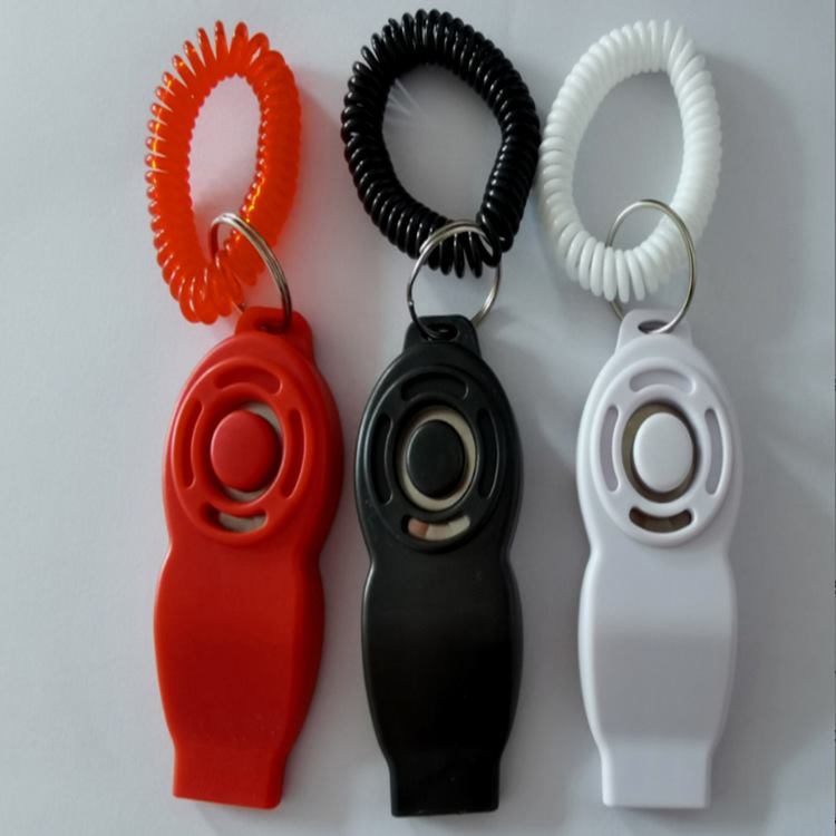 新款8字二合一训狗响片宠物训狗响片+口哨训狗口哨裸机宠物训狗器
