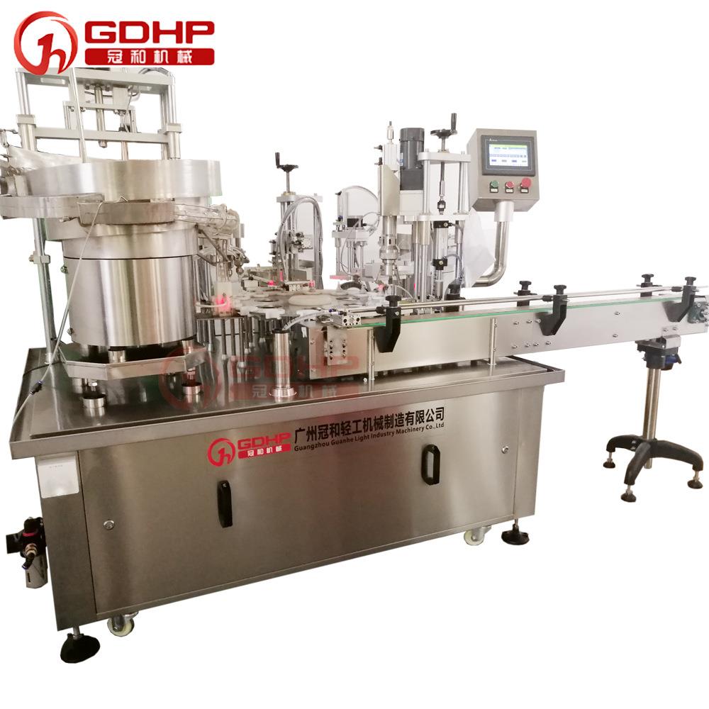 定制自动UV胶指甲油睫毛胶密封胶水分装机502胶水灌装旋盖一体机