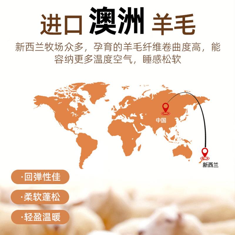 澳进口子羊毛被100纯羊被被芯冬被加厚保暖20240831毛单双人洲羊