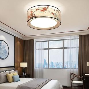 新中式 吸约顶灯具客厅温馨浪漫圆形卧58026室现代简灯用创意l家ed