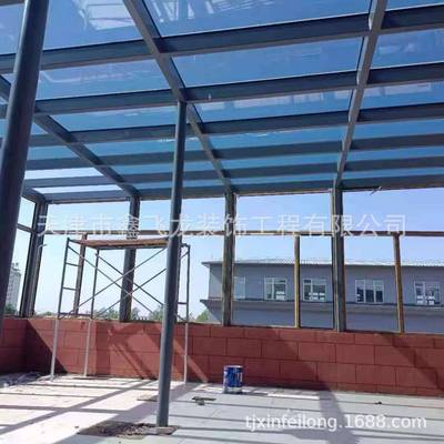 轨本公司提供别墅钢化璃房阳钢玻结00190构光房自动天窗电动道断