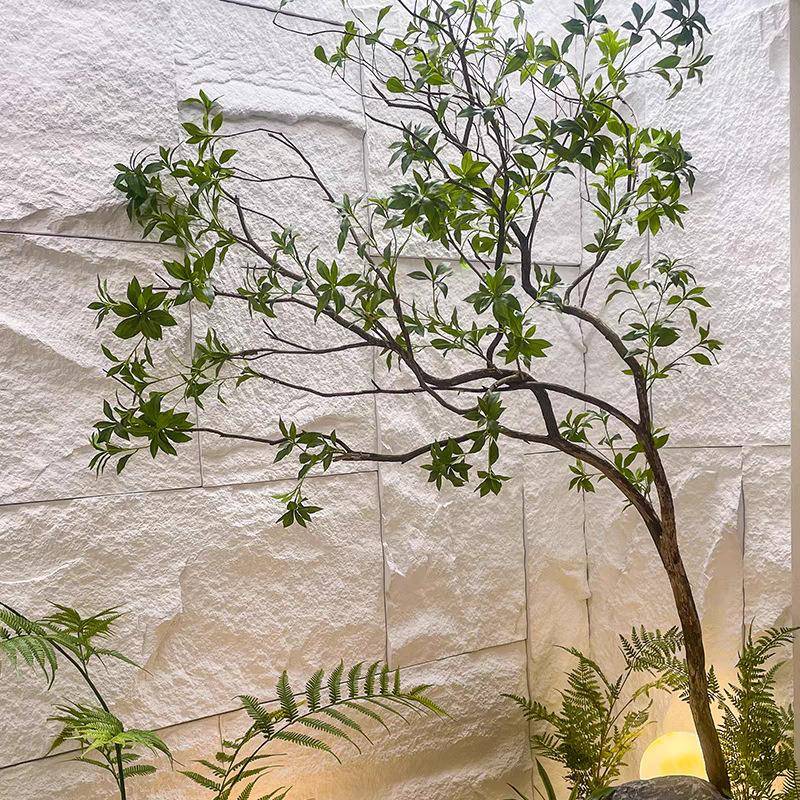 精品马木榕造景绿植橱室内植物仿真假树装饰树大76041型醉树简约