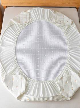 A类夹棉防水床笠隔尿罩床罩滑单件ILP梦加厚防席思床垫保护防尘床