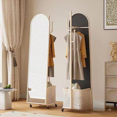 移动穿衣镜挂衣架一体多IDW功能全镜落衣架地身立式宿舍出房租衣