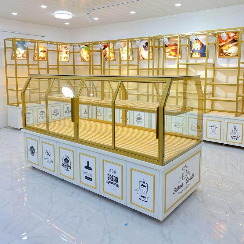 面包柜面包展架无品牌/示中柜璃展柜货蛋玻糕店柜台商用实木岛柜