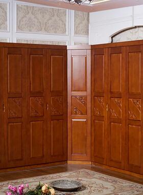 新款香衣樟木现代简约木AB款356门4柜带顶柜全80532实雕花新中式