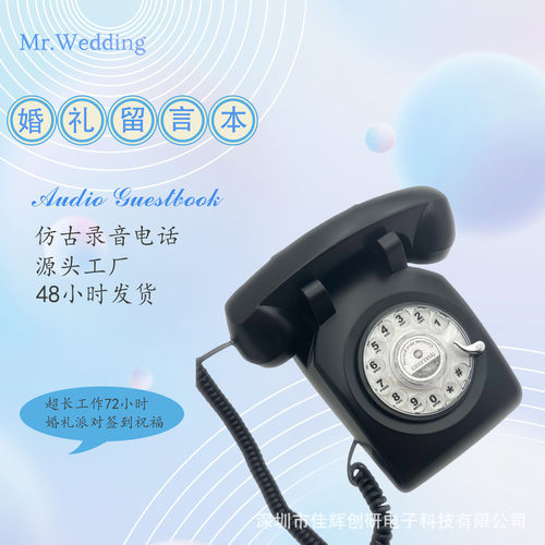婚礼复古电话录音客book