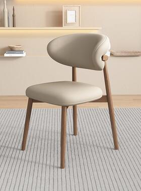 长跃邦椅软包实椅木31560椅子靠椅餐家用餐厅酒轻店奢现代简约舒