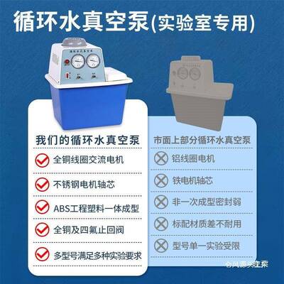压循环水真空泵SHB防腐实泵验室馏减水多用小型蒸抽真空抽59900滤