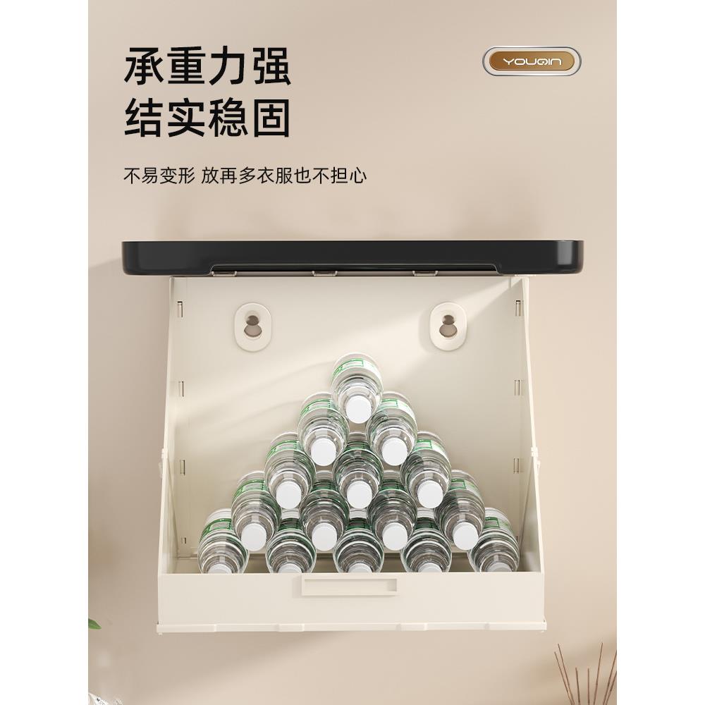 浴室画收纳箱XPN洗澡放卫干净衣服防水置折叠物架生间柜壁子