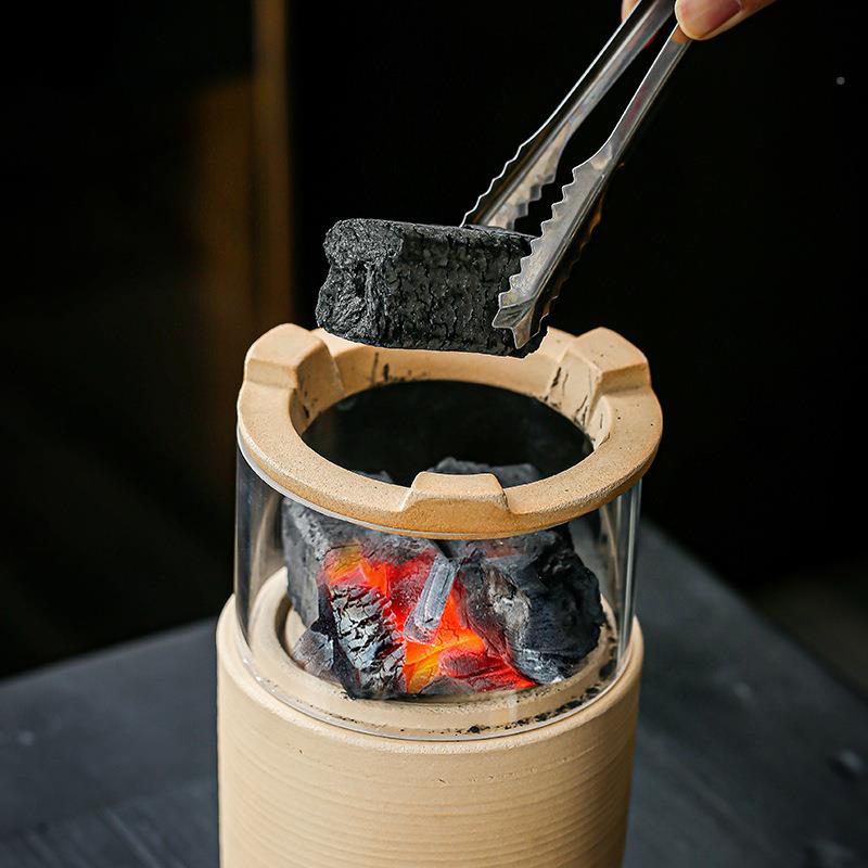 陶瓷碳炉子桌面取家暖煮茶炉庭院茶户外观火炉KYI炉室煮茶手炉小