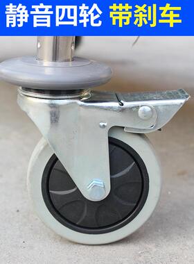 尼星不锈钢餐车酒店三收层手车双层餐厅送餐推车77390碗车饭店小