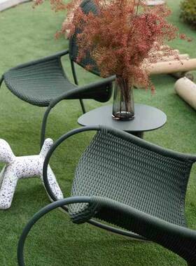 户外AGW休闲藤露椅沙发阳台摇茶几别墅酒店晒庭院花园椅台防水防