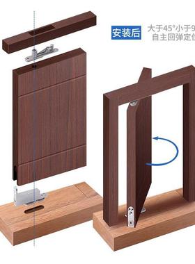 隐形门缓冲回旋位天地72219定转轴合页铰链门轴天轴地转轴90度位