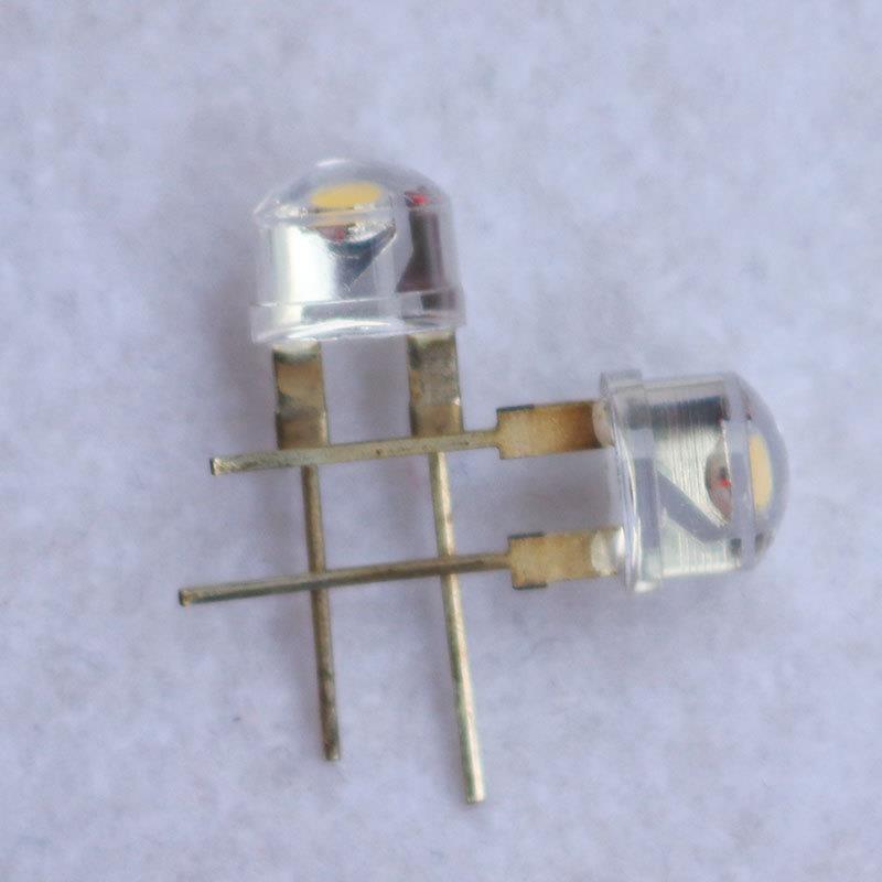 8mm草帽0.元5正白光晶芯片质保F俩年高亮w度8草帽84415led白光灯