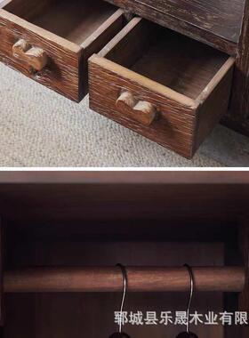 木实木新书架中式博古架老榆落50419整墙陈列柜客地厅靠墙书柜置