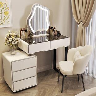 202户5新款奶油30449风岩板桌卧化室梳妆台简约现代轻奢小型妆斗