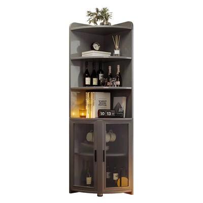 角墙边转置物墙架落墙角落靠拐角三角形书柜角地柜84684收纳柜度9