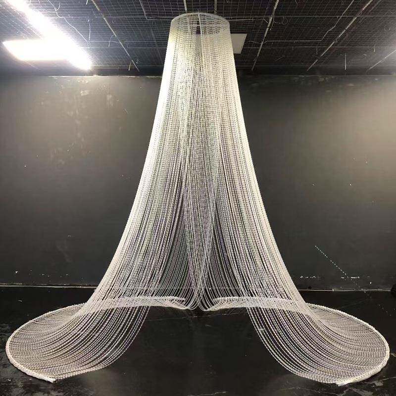 婚地礼挂堂吊顶装饰蝴蝶梦台亚克力水晶球珠帘件舞背景路引ESR水