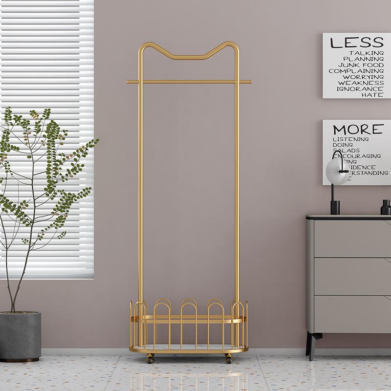 轻家用立衣帽架衣可移动带轮挂衣奢架落地卧式室ZQY网红客厅服架