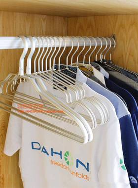 KI9S衣架大铝码衣服挂加长加厚F7TH6S55装羽绒大衣架子收纳洗冬晒