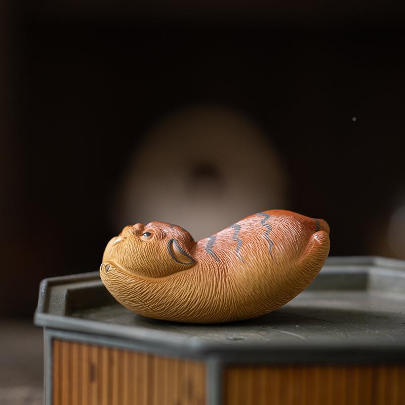 赵永辉紫砂老爱AWR虎茶飞可宠摆件精品养精工敲毛可小虎家居手工