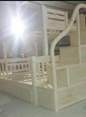 母木约15209简上下铺子床成人高低实双层中式子母床实木双层