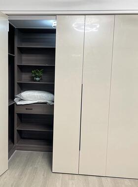 道衣柜无下轨折拉29228叠门轨道过移门衣帽间推门两折吊滑吊轮五