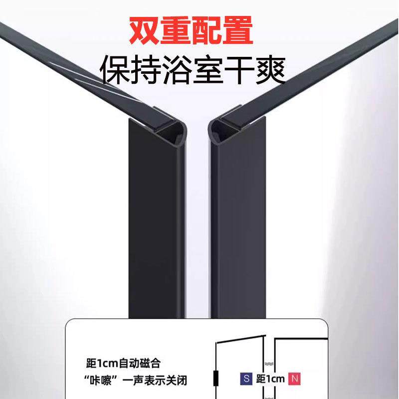 日丰方形平开门门淋浴房L型下788沉式整卫生间体隔断玻璃浴室家用