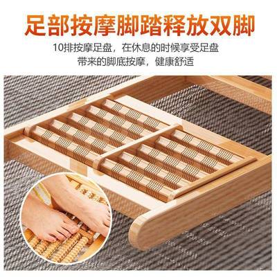 折叠躺椅摇摇椅子逍休闲木懒人午休竹躺椅阳椅75615台家用成人靠