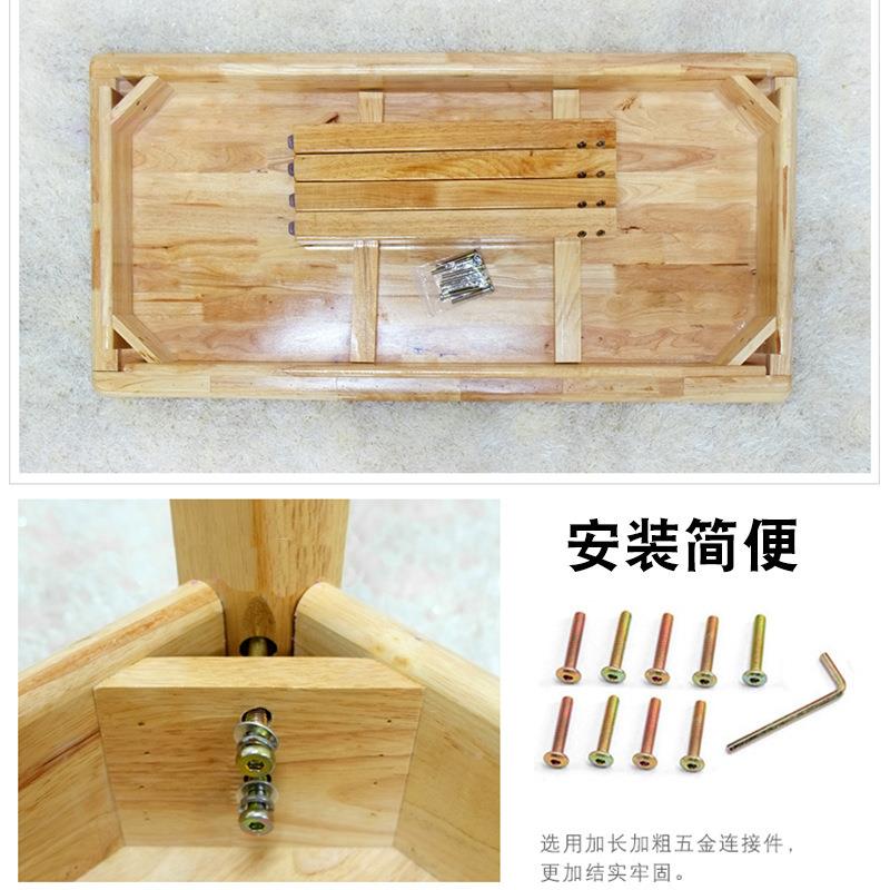 幼儿园实木桌无品牌/子厚橡木餐桌椅木质儿桌童双人课椅加椅桌学
