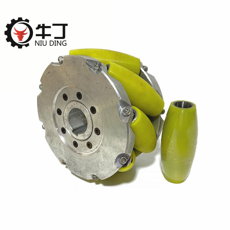 4-2能0寸重载麦麦克纳姆克纳姆轮智搬运叉车轮金铝合车全向轮现货