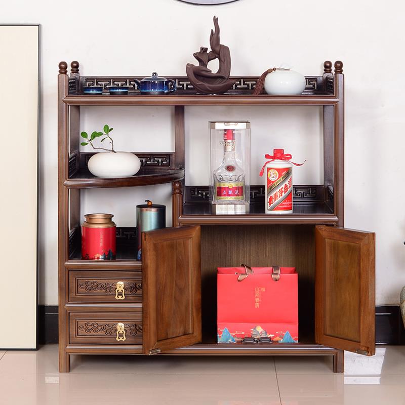 A10L家用仿古实F7698HM7置餐边柜茶水柜酒客柜厅木靠墙厨房储物柜