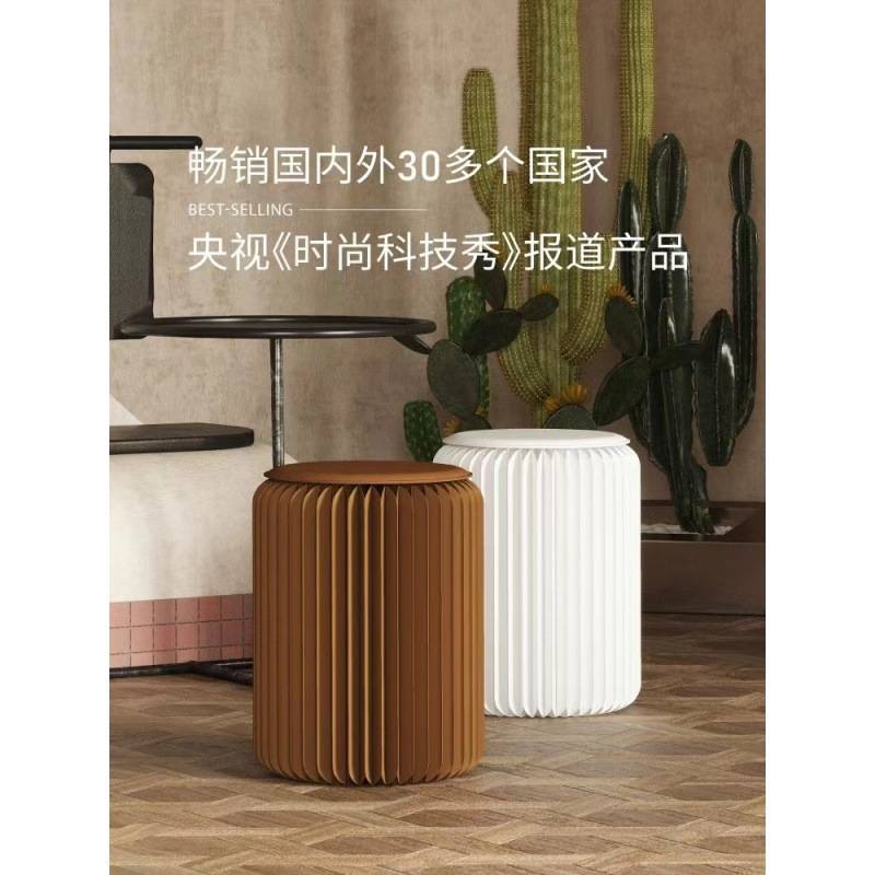 网红风琴凳家用坐凳轻奢网红收纳凳入门用凳子板凳可叠放便携椅子