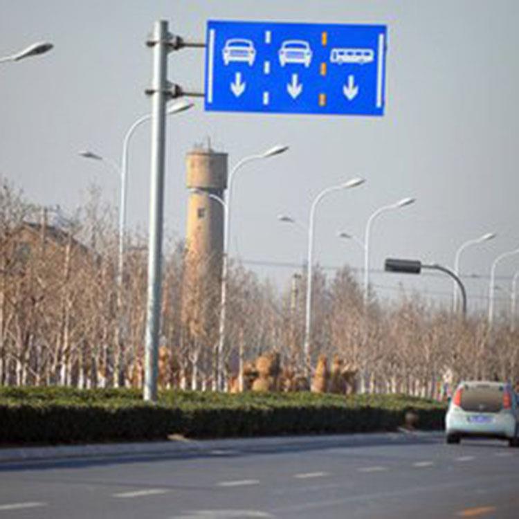 单悬2F标志杆道路交通标志牌F型T型反光标志牌指路指示牌f牌杆