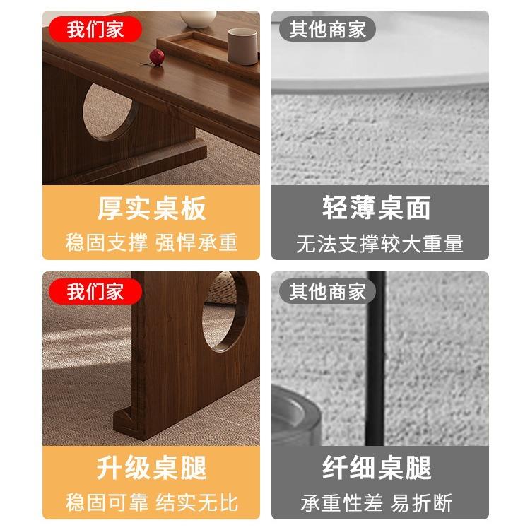 日式榻榻米茶桌家用实木小茶几卧室矮桌炕几阳台折叠飘窗小桌子