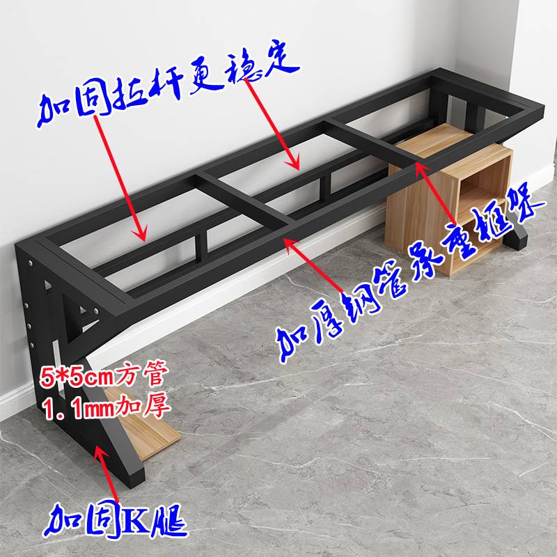 K8简约双人电脑桌卧室家用办公长条桌电竞靠墙书桌台式学习写字桌