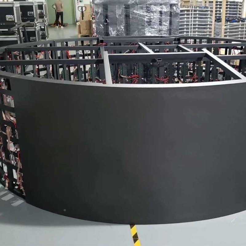 LED圆URE柱屏LED显示屏内拼接任意示弧室形显示屏软屏LED显屏