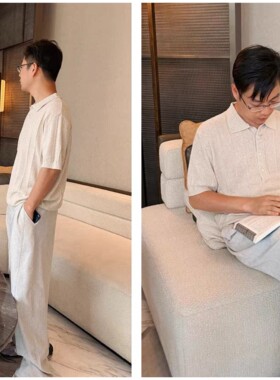 男装  意式老钱  天丝亚麻针织上衣   6241057   626