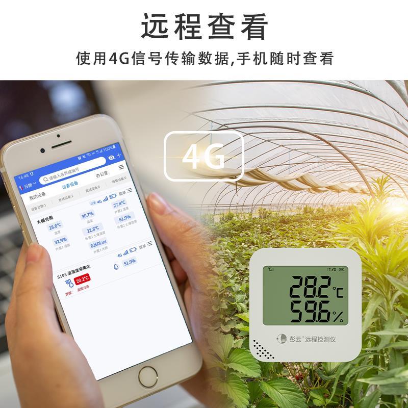 彭云土壤温湿度检测仪农业种植土壤水分传感器光照检测仪自动