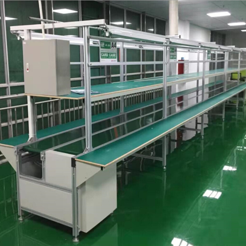 现货装配输送线皮带生产线自动铝材车间工作台防静电流水线操作台