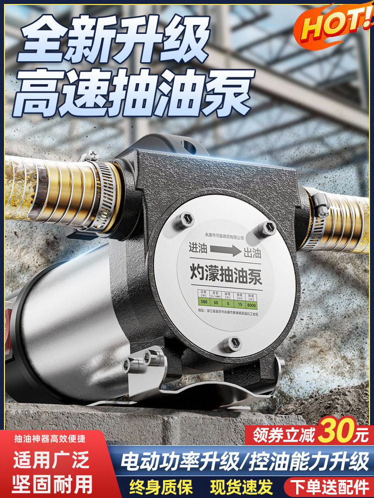 12V/24V/220V通用电动抽油泵