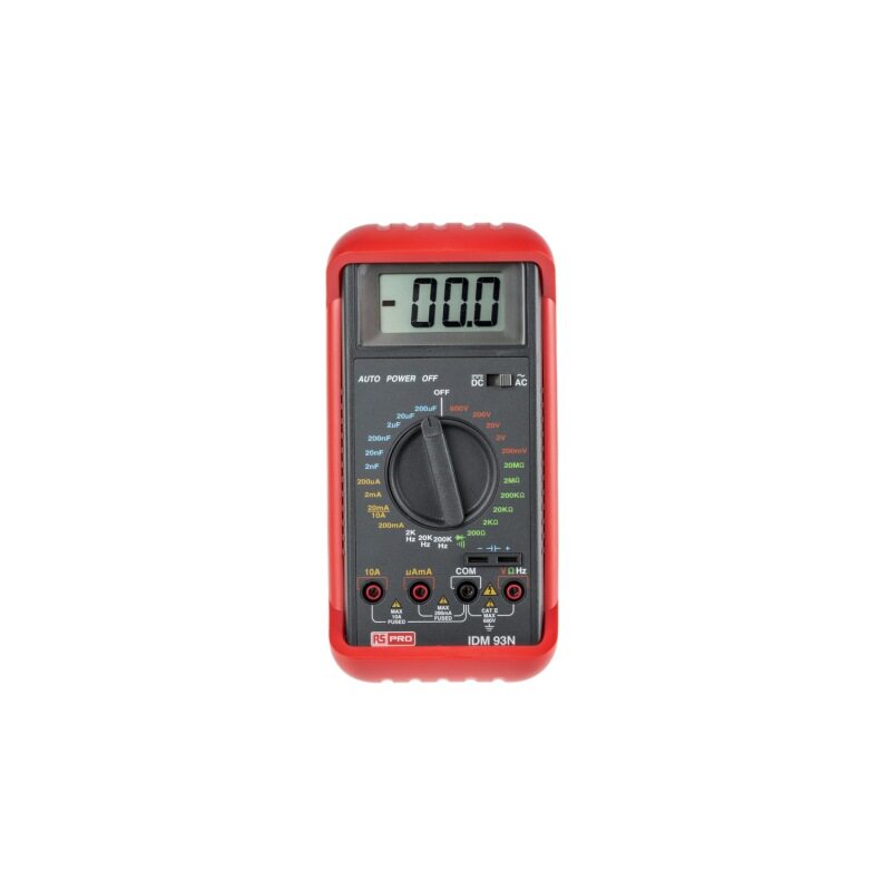 RS PRO ISO-TECH IDM93N 手持式万用表 600V交流600V直流20MΩ