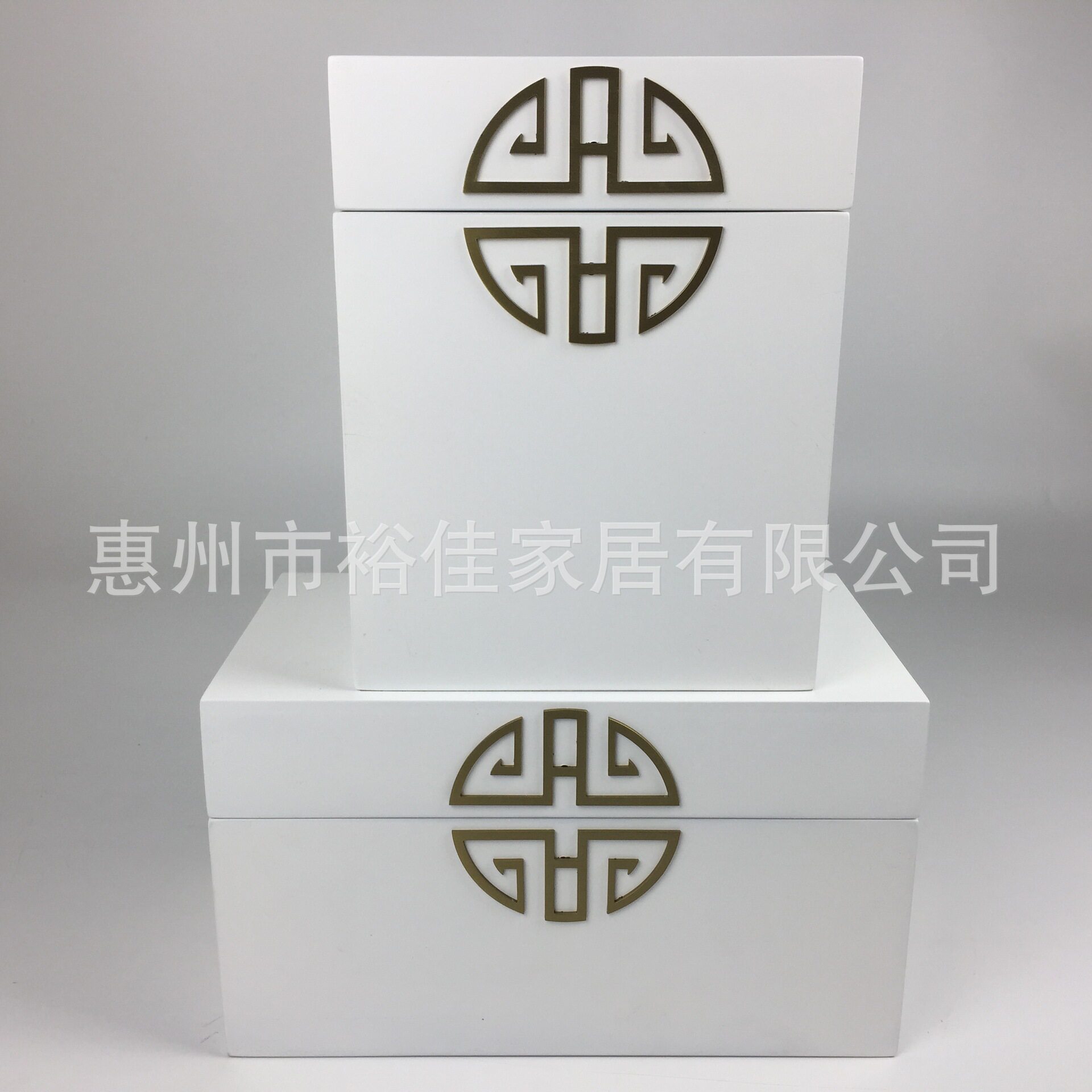 新中式油漆展示收纳盒摆件