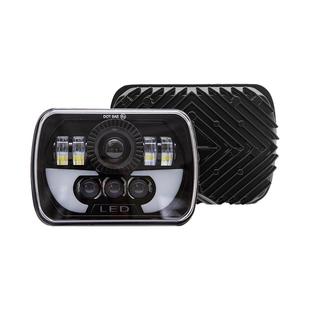 热卖7寸牛角方形5*7汽车大灯改装配件超亮远近一体车灯