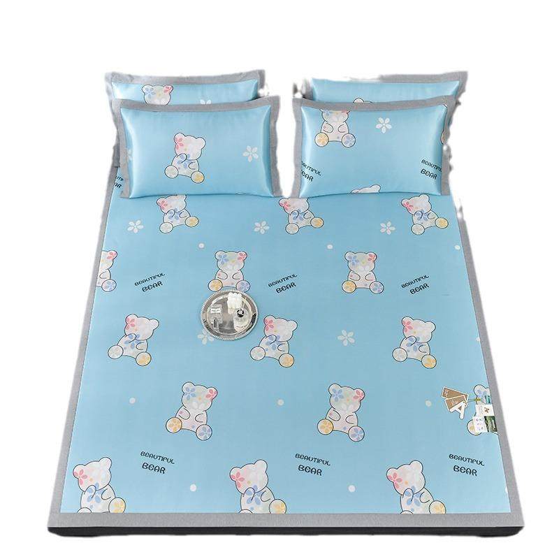 母婴级凉席冰丝三件套夏季碳光凉席可折叠空调软凉席礼品藤席,床上用品,冰丝席,淘宝优惠券,粉丝福利购,淘宝优惠卷